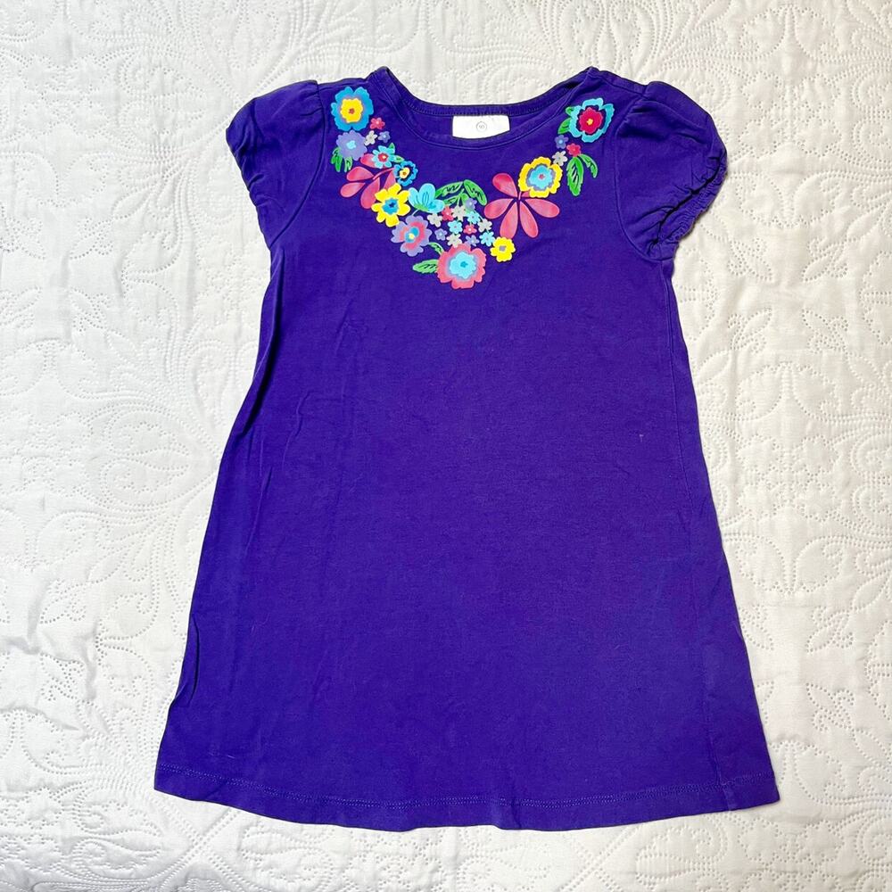 Hanna Anderson Bring Flowers Dress Size 3 - Picture 2 of 6